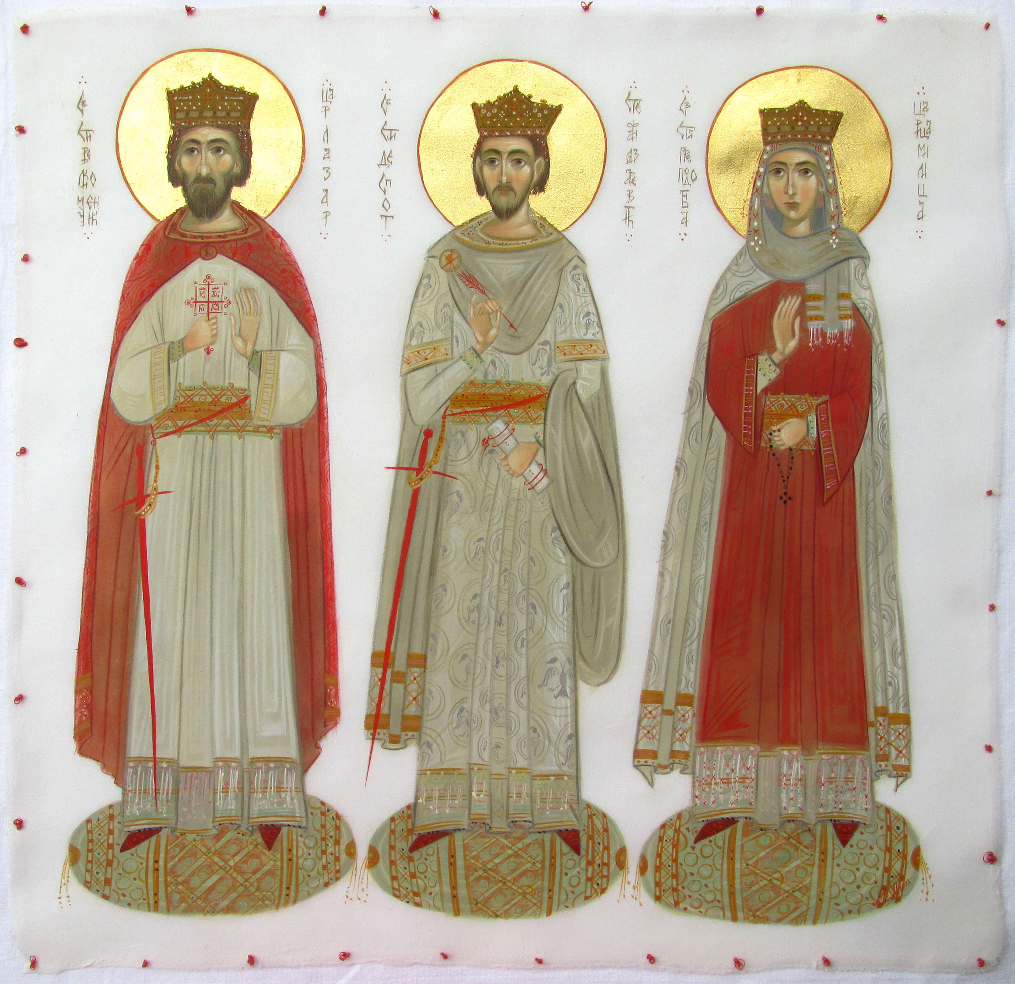 Свети мученик цар Лазар, Свети деспот Стефан и Света царица Милица
